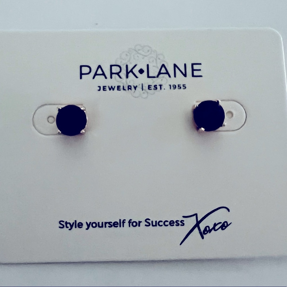 Park Lane Violet and gold Impression earrings.